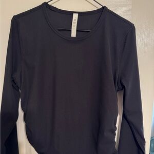 Lululemon all it takes ribbed ruched cropped long sleeve